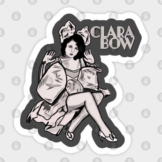 Clara Bow Sticker by TL Bugg